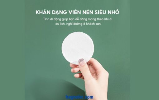 Khăn Tắm Nén Du Lịch Dùng Một Lần Loại Lớn Thấm Hút Nước Nhanh